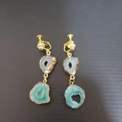 ドゥルージー風アゲートイヤリング