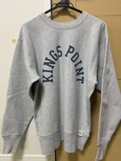 KING POINT グレー リバーススウェットのサムネイル