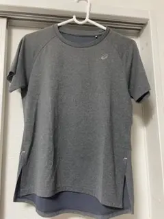 ASICS グレー ショートスリーブTシャツ Ｍサイズ