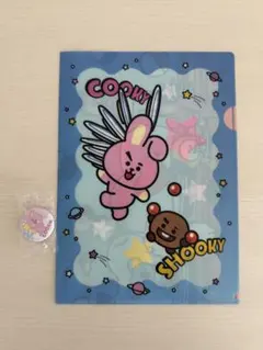 BT21 くら寿司コラボ　クリアファイルセット バッジ付き