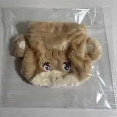 mikko ガチャガチャ フェイス巾着 ラテ