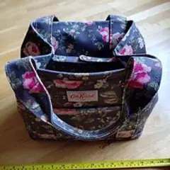 ロンドン購入品　Cath Kidston フローラルトートバッグ　帆布