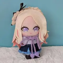 〈パープル×バニラ〉ぬい服　ヘッドドレス　Chibiぬい　ちびぐるみ　にじぱぺ