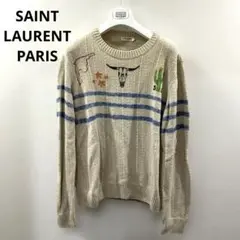 SAINT LAURENT PARIS ウエスタン柄 サマーニット セーターのサムネイル