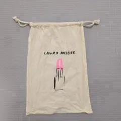 LAURA MERCIER コットン巾着袋