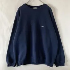 90s 白タグ NIKE ワンポイントスウェット メキシコ製 アメリカ古着