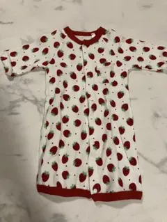 西松屋　新生児　ロンパース　いちご　50-70 出産準備