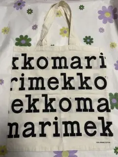 marimekko マリメッコ　4段　ロゴ　トートバッグ　エコバッグ　ロゴ4段のサムネイル