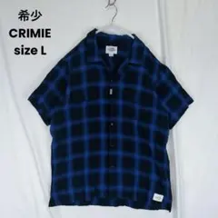 希少 CRIMIE オンブレチェック 総柄 青黒 ブルー ブラックのサムネイル