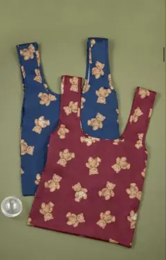 ジェラートピケエコバッグ赤 クリスマスガチャ 表参道 限定