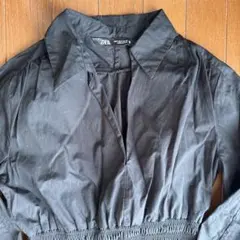 ZARA ブラック シャツワンピース 長袖