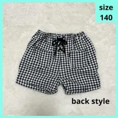 キッズ　ショートパンツ　ギンガムチェック　140 ラブラビ　アルジー ラブトキ