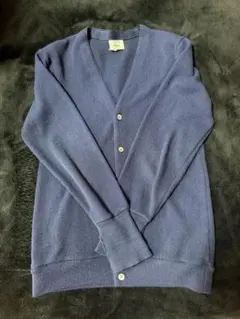 ラコステ　ネイビー Vネック カーディガン