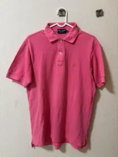 FRED PERRY ピンク 半袖ポロシャツ Lサイズ