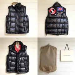 美品 本物 正規品 バーバリー メンズ ダウンベスト ダウンジャケット 黒 Mのサムネイル