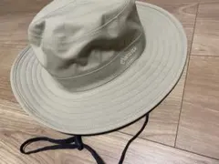 ベージュ アウトドアハット 調整可能