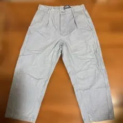 GU ワークテイスト デニム カーブタックパンツ ＸＬ