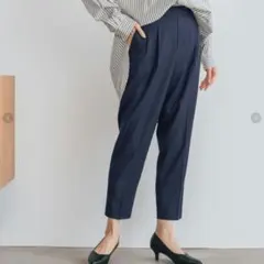 未使用タグ付き GLOBAL WORK ウツクシルエット テーパード パンツ S