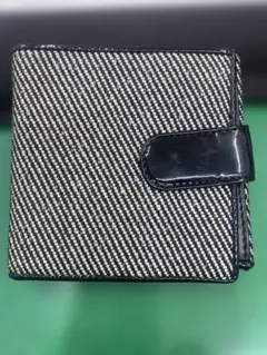 【美品】マリークワント 二つ折り財布 千鳥格子柄 デイジー柄 黒