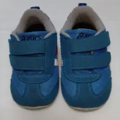 【ASICS】 スニーカー　ブルー　13.5cm