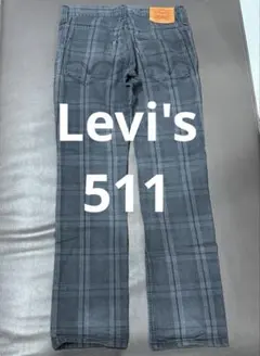 Levi's リーバイス 511 デニムパンツ W30 L32 チェック スリム