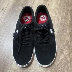 未使用　dc shoes スエード スニーカー 黒　DC
