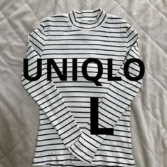 UNIQLO リブハイネックT ボーダー
