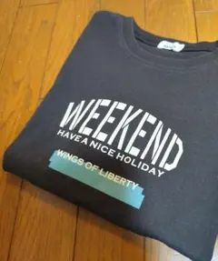 PAIR MANONペアマノン ロゴTシャツ チャコールグレー 150のサムネイル