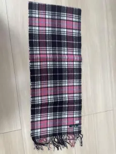 イーストボーイ　マフラー　チェック柄　ピンク　黒　即購入可能