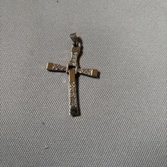 シルバー クロスペンダント ストーン付き