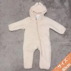 終売　ディズニーリゾート　TDR チップ　ハロウィン　ボア　ロンパース　80cm