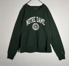 Champion リバースウィーブ ノートルダム大学 プリント　スウェット
