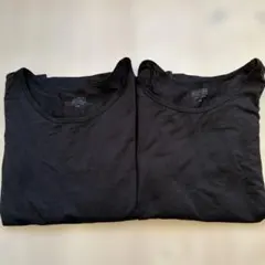 ユニクロヒートテック140 黒の長袖アンダーシャツ2枚セット