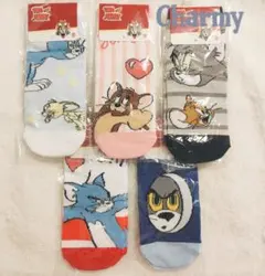 トムとジェリー　のびのびソックス　靴下　5足セット