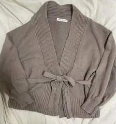 MAJESTIC LEGON ベージュ ニットカーディガン 長袖