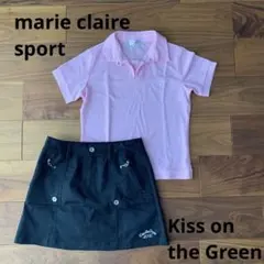 ☆美品☆レディースゴルフウェア上下　マリクレールポロ&キスオンザグリーンスカート