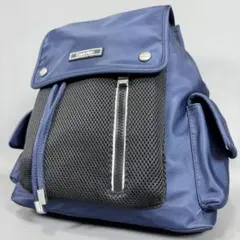【人気】カルバンクライン リュック ネイビー ナイロン ロゴ メッシュ A4