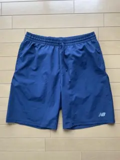 New Balanceニューバランス メンズ ジャージ ハーフパンツ　ネイビーM