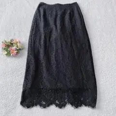 【ロペピクニック】ハイウエストレーススカート ロング オフィス セレモニー