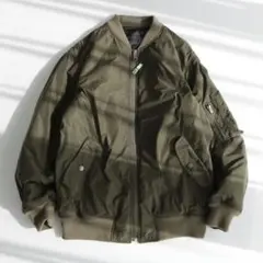 【手仕上げクリーニング済】スピックアンドスパン MA-1 ジャケット ブルゾン