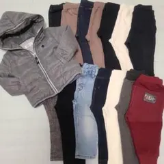 子供服まとめ売り 80cm 長ズボン ボトムス アウター 15着