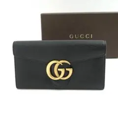✨新品未使用✨　GUCCI 長財布　GGライン　GG柄　GGマーモント