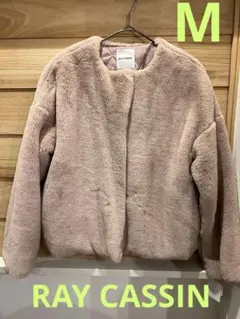 新品未使用　RAY CASSIN ピンク ファーコート　ジャケット
