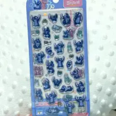スティッチ　ディズニー　海外限定　正規品　ぷくぷく　3Dシール　立体　ぷっくり