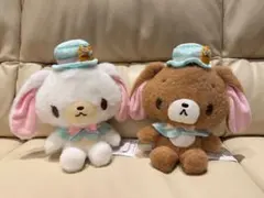 シュガーバニーズ ビスケット マスコット ぬいぐるみ しろうさ くろう
