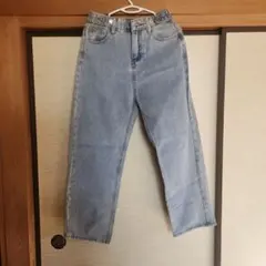 ストレートデニム L ライトブルー