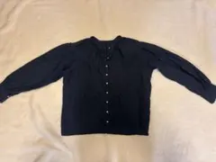 niko and ...黒いコットンVネック長袖シャツ