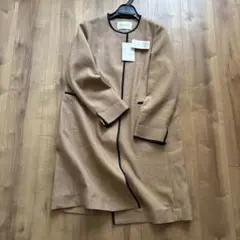 新品　La Totalite 定価¥3万800円　ブライトリネンパイピングコートのサムネイル