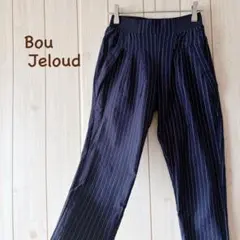 ＊BOU JELOUD BASIC＊イージーパンツ ストレッチ 36 ネイビー系のサムネイル