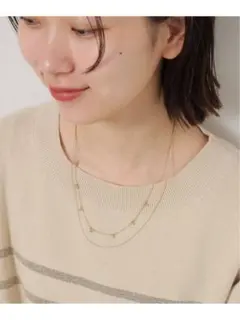 ジャーナルスタンダードレリューム　ツブネックレス　2レン